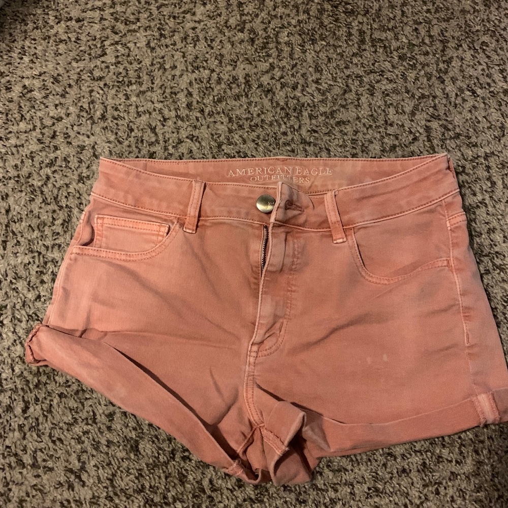 American Eagle Pink Jean Shorts